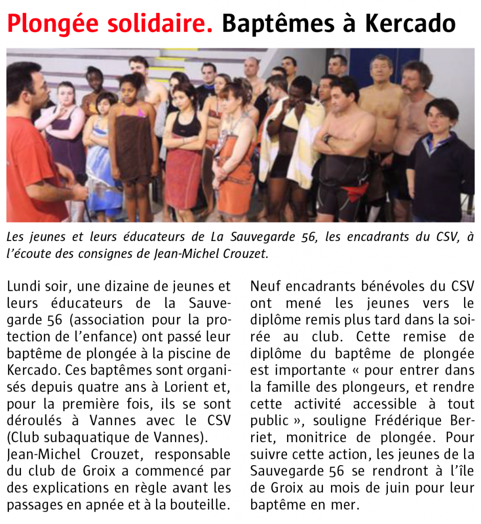 Baptème Sauvegarde 56